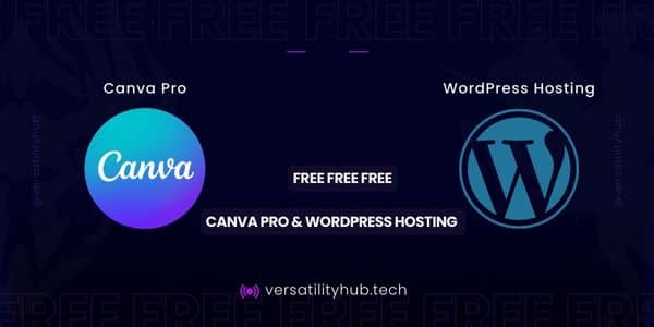 Canva pro and wordpress hosting